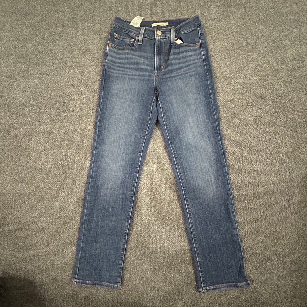 Levi's Jeans Womens Size 28 Blue 724 High Rise Straight Leg Denim Classic Casual